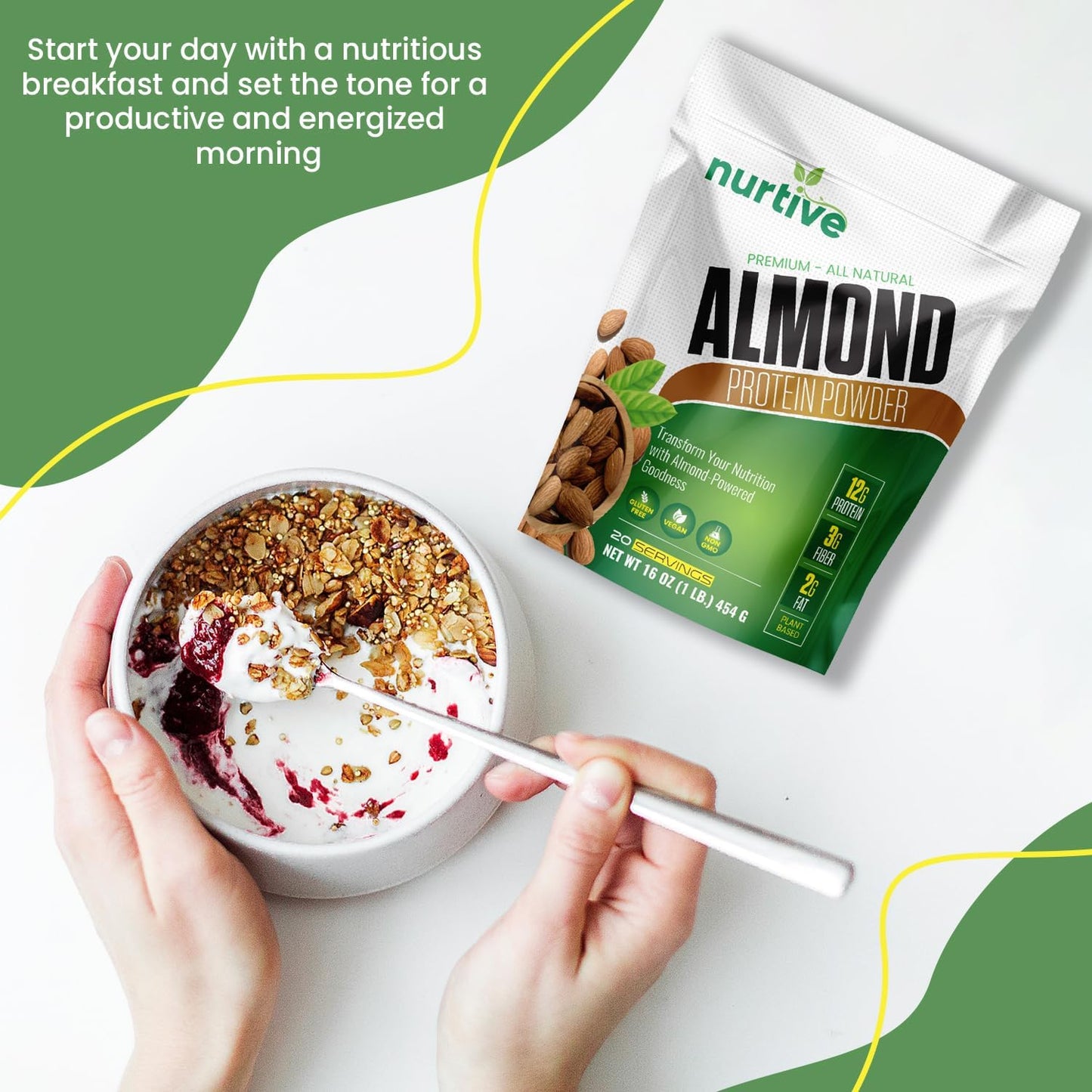 Almond Protein Powder – Nutrient-Rich, Smooth, & Deliciously Nutty!