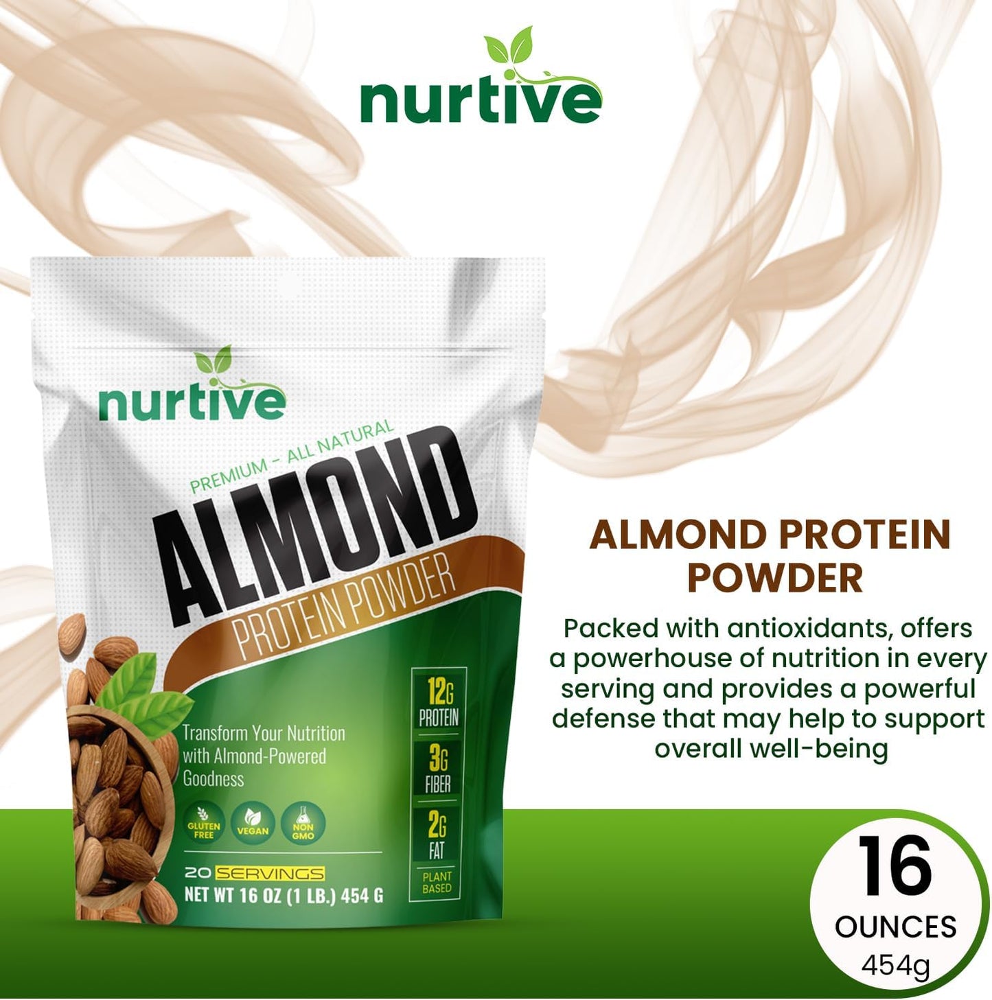 Almond Protein Powder – Nutrient-Rich, Smooth, & Deliciously Nutty!