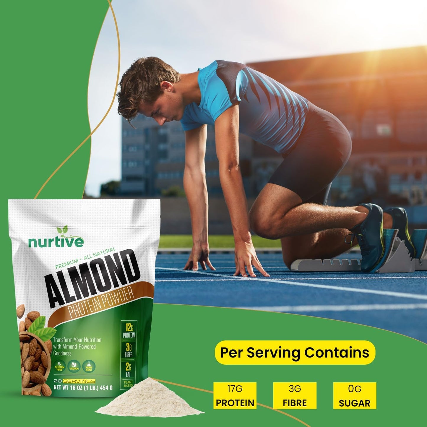 Almond Protein Powder – Nutrient-Rich, Smooth, & Deliciously Nutty!