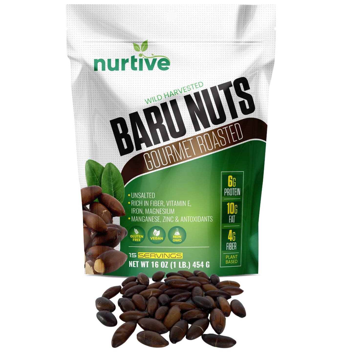 Wild-Harvested Roasted Baru Nuts from Brazil