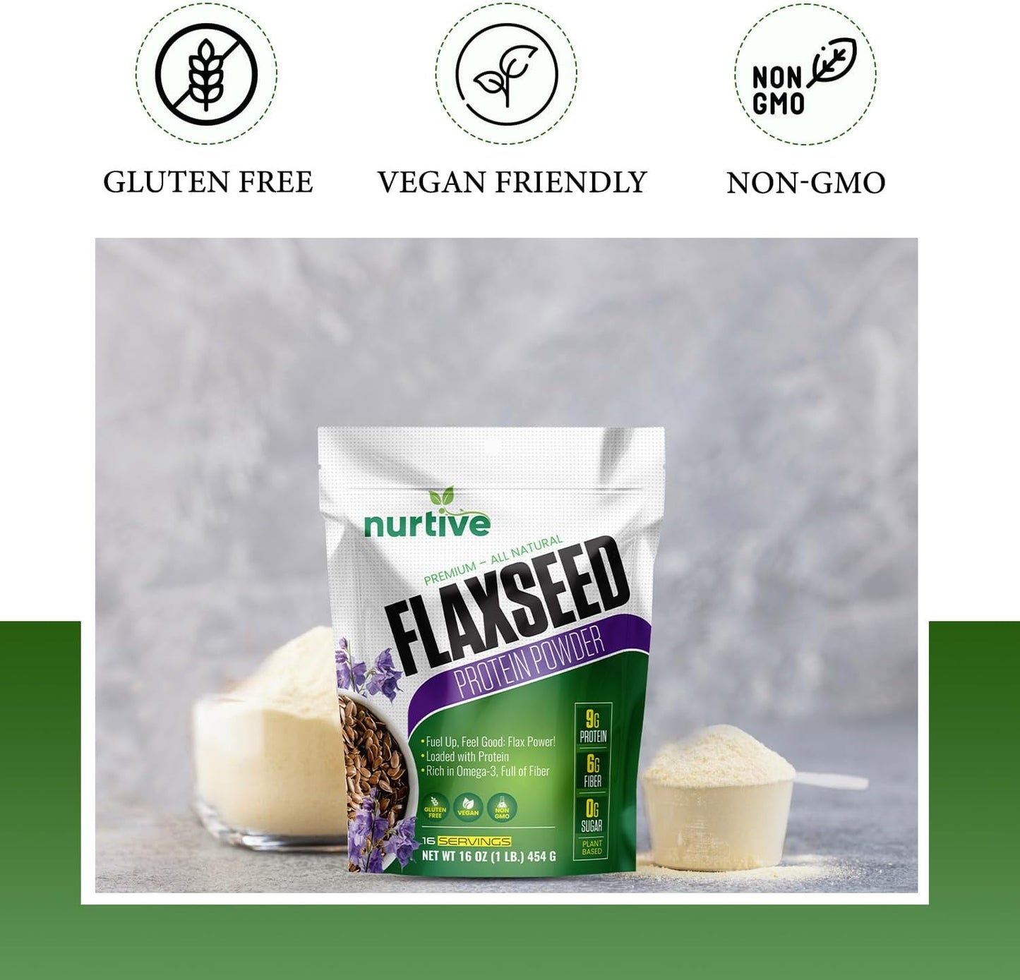 Flaxseed Protein Powder - Pure Plant-Based Power