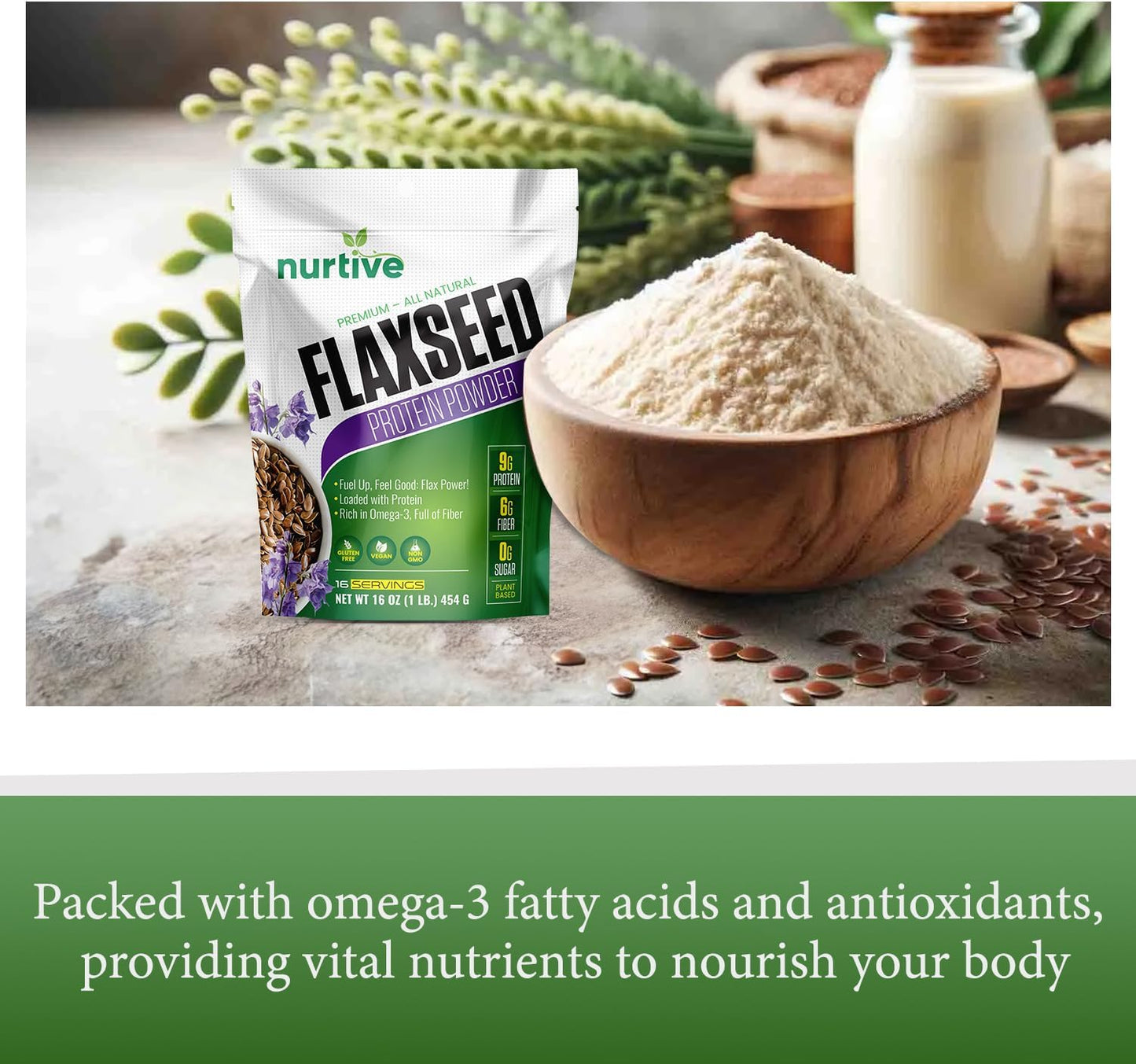 Flaxseed Protein Powder - Pure Plant-Based Power