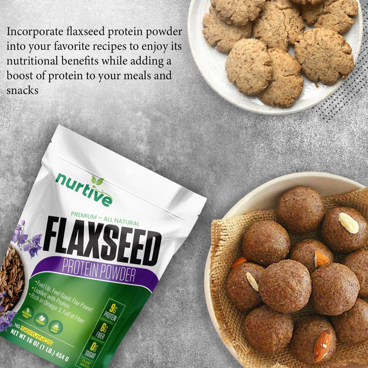 Flaxseed Protein Powder - Pure Plant-Based Power
