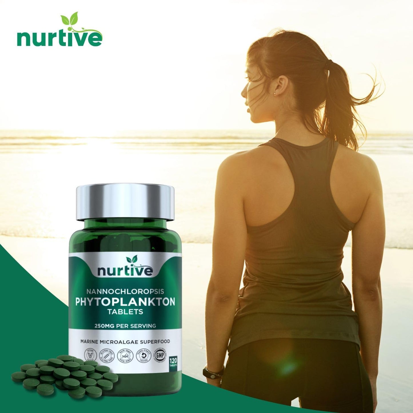 Nannochloropsis Phytoplankton Tablets – 250mg per Serving