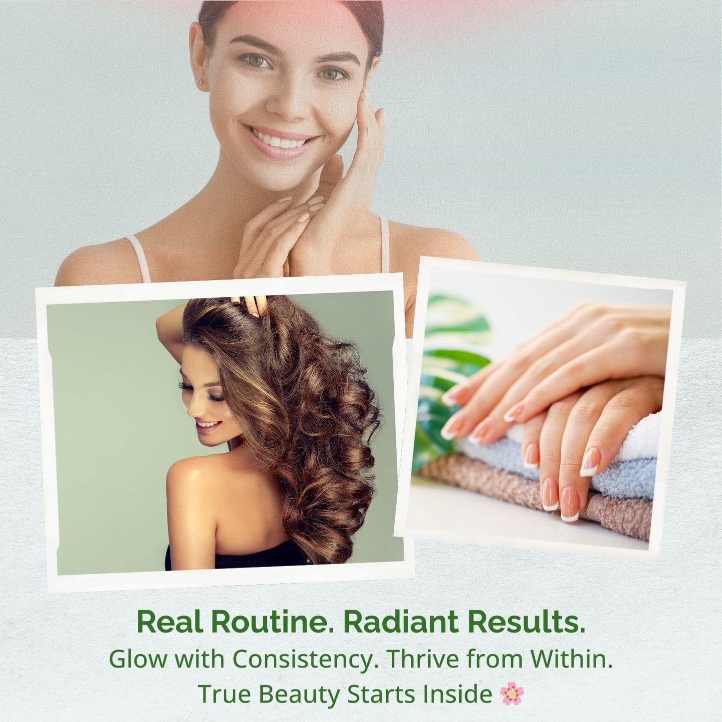 Plant-Based Collagen Booster - Vegan Support with Vitamin C, Amino Acids & Hyaluronic Acid - 700mg per Serving