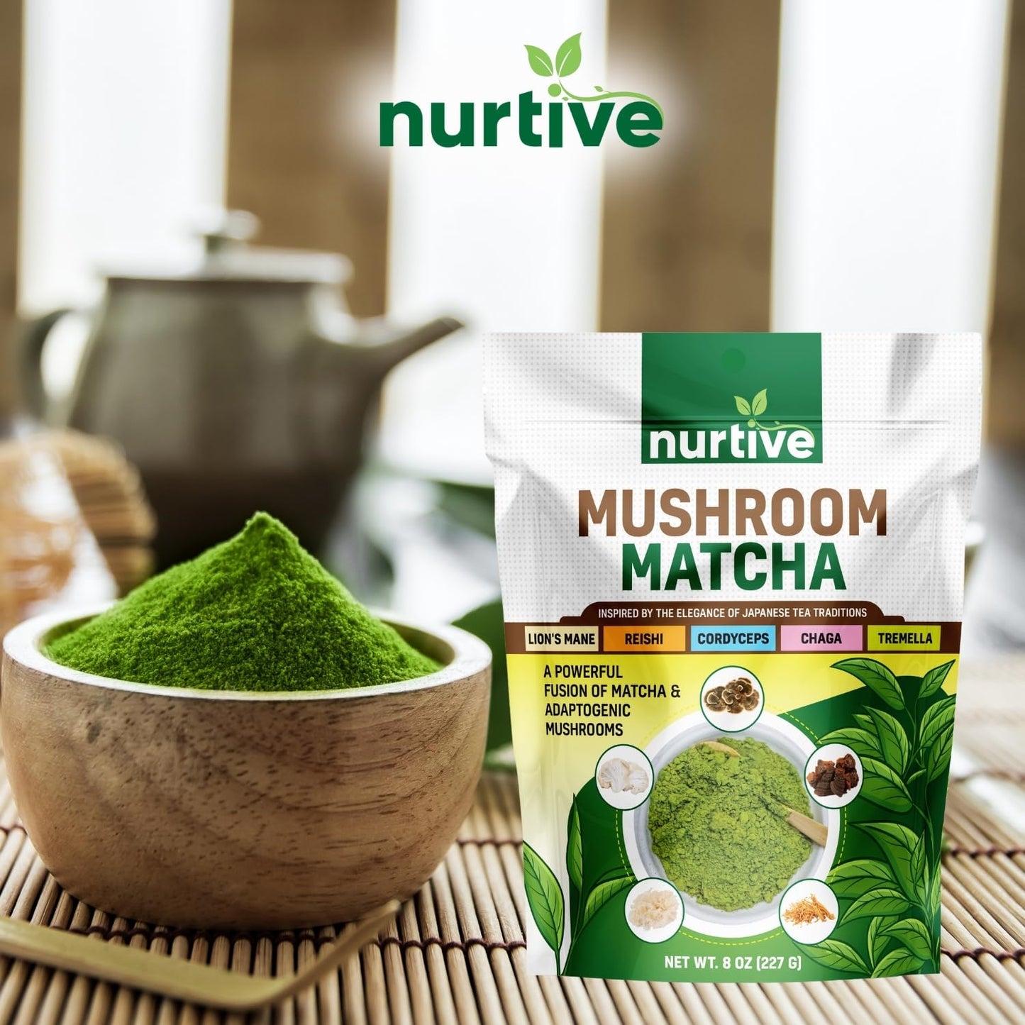 Mushroom Matcha Powder