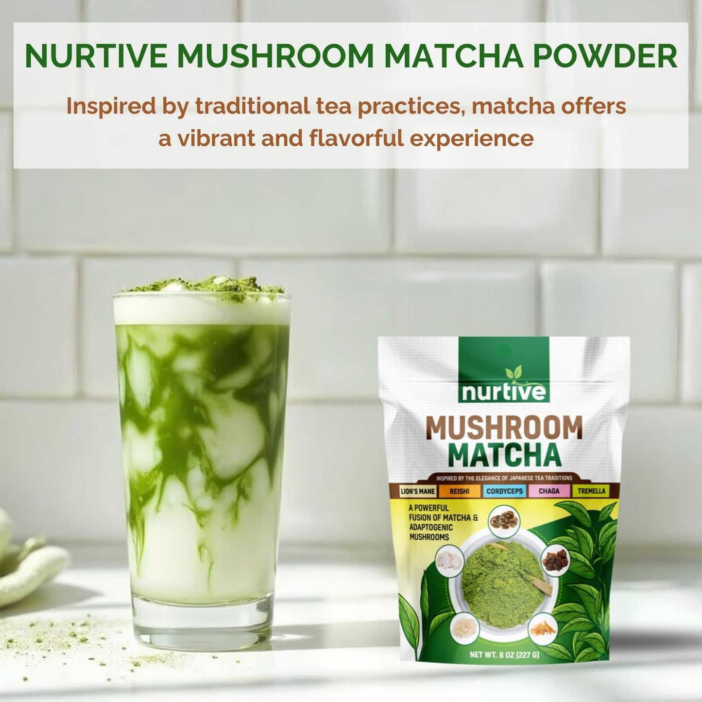 Mushroom Matcha Powder