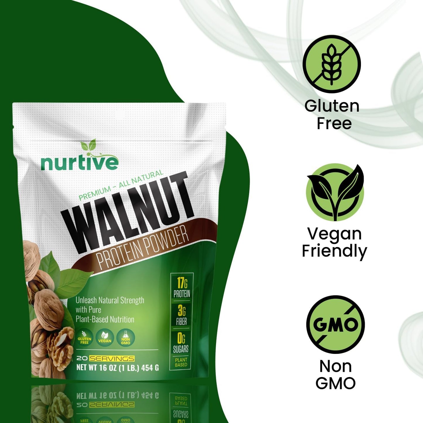 Walnut Protein Powder 16 oz